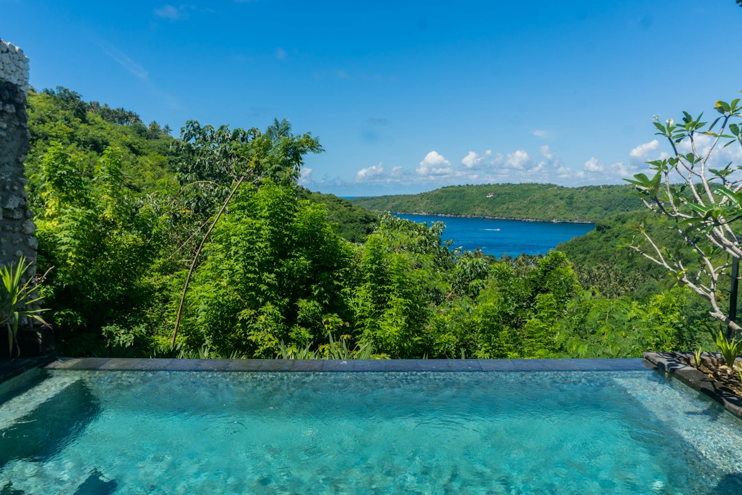 Luxury tropical resort private plunge pool villa with ocean view photo showcase